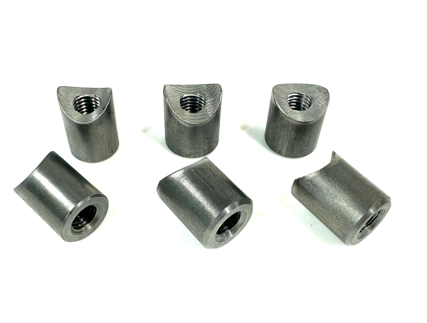 Bung King Weld-On Coped Riser Spud, 1/2"-13, 1018 Mild Steel Frame Fabrication Part Bung King
