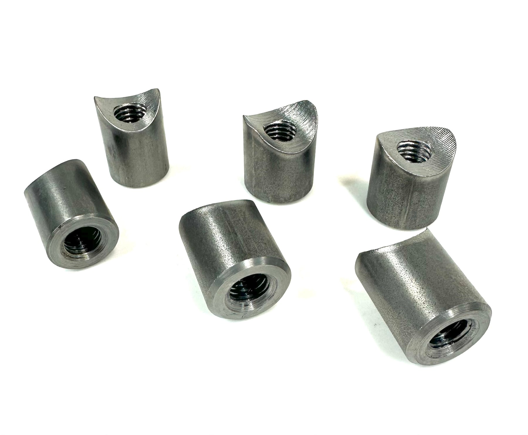 Bung King Weld-On Coped Riser Spud, 1/2"-13, 1018 Mild Steel Frame Fabrication Part Bung King