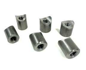 Bung King Weld-On Coped Riser Spud, 1/2"-13, 1018 Mild Steel Frame Fabrication Part Bung King