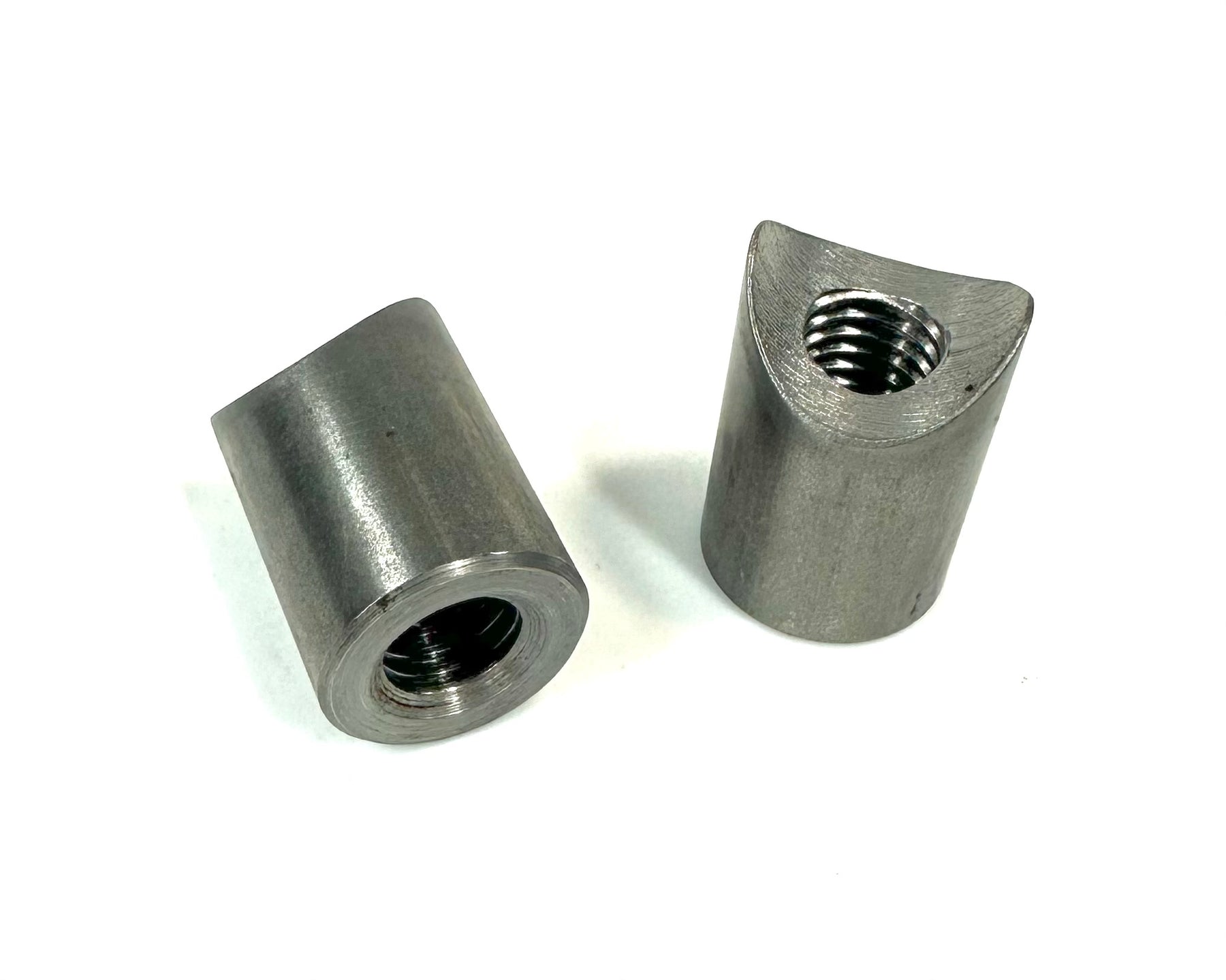 Bung King Weld-On Coped Riser Spud, 1/2"-13, 1018 Mild Steel Frame Fabrication Part Bung King