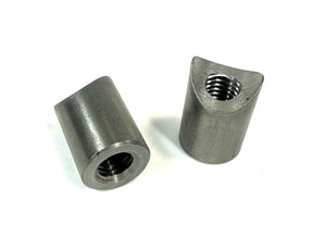 Bung King Weld-On Coped Riser Spud, 1/2"-13, 1018 Mild Steel Frame Fabrication Part Bung King