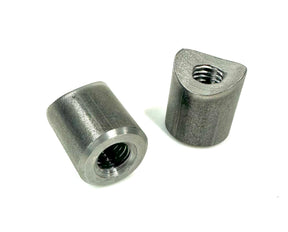 Bung King Weld-On Coped Riser Spud, 1/2"-13, 1018 Mild Steel Frame Fabrication Part Bung King