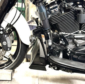 Bung King Highway Peg Crash Bar, Gloss Black - 2024-2025 Touring (FLH) Highway Peg Crash Bar Bung King