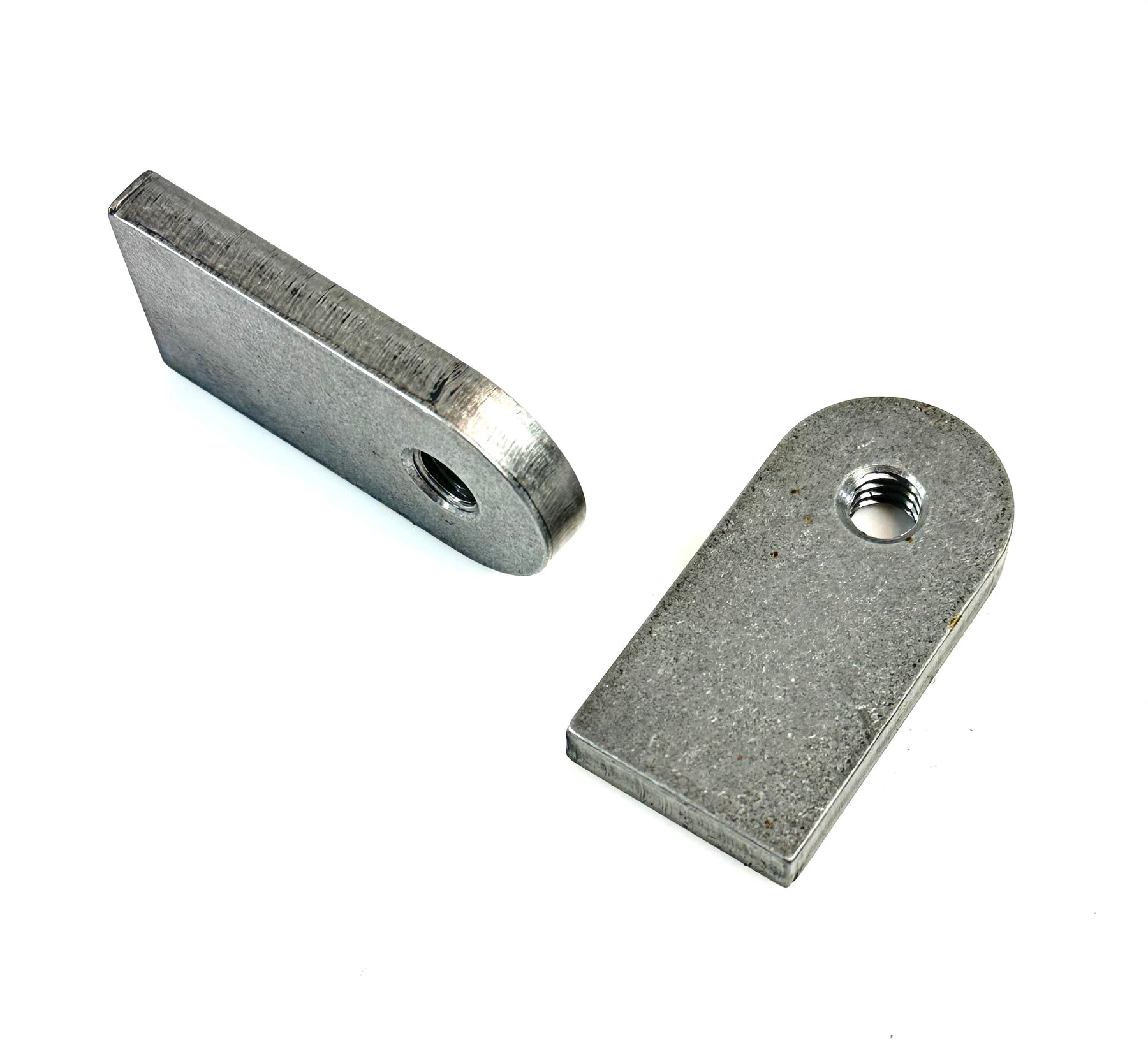 Bung King Universal Weld-On Tab, 5/16"-18 Tapped Hole, 1/4" Mild Steel Frame Fabrication Part Bung King