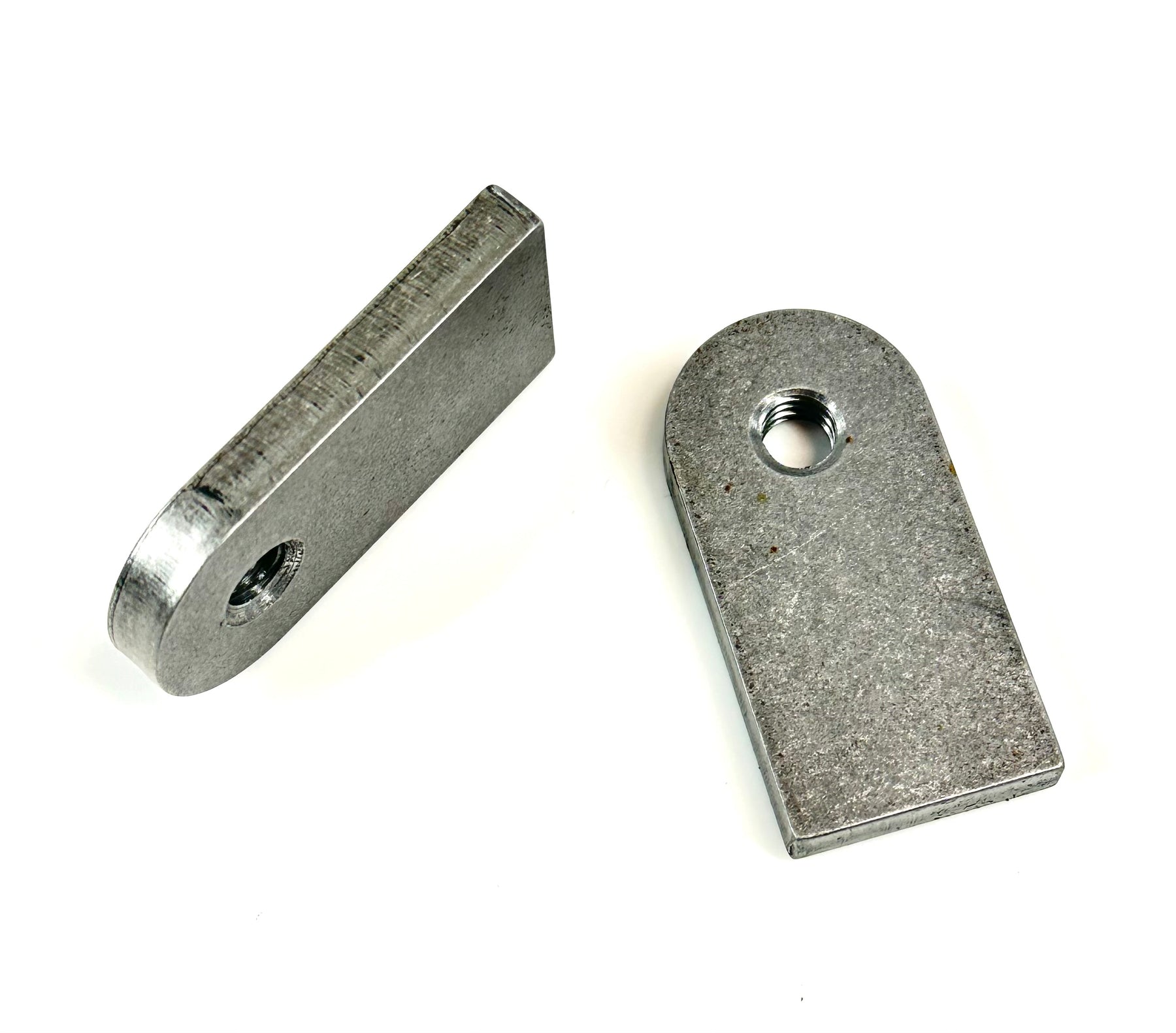Bung King Universal Weld-On Tab, 5/16"-18 Tapped Hole, 1/4" Mild Steel Frame Fabrication Part Bung King