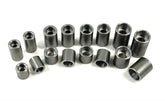 Bung King Counterbored Weld-In Bung Assortment, 16 Pieces, Mild Steel Frame Fabrication Part Bung King