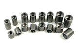 Bung King Counterbored Weld-In Bung Assortment, 40 Pieces, Mild Steel Frame Fabrication Part Bung King
