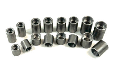 Bung King Counterbored Weld-In Bung Assortment, 40 Pieces, Mild Steel Frame Fabrication Part Bung King