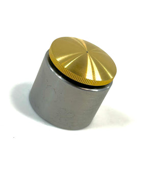 Bung King Brass Filler Cap with Tall Weld-In Bung, 1.25"-12 Thread Gas Cap Bung King