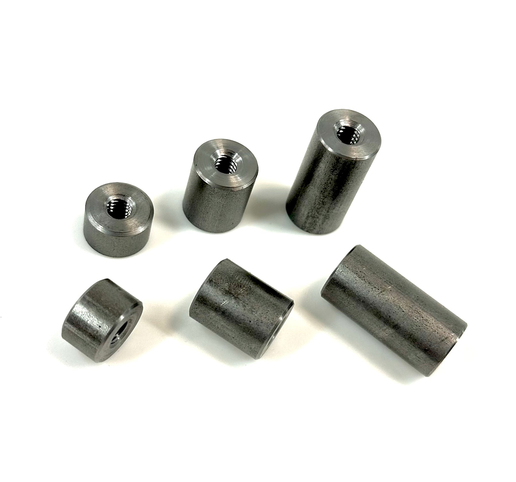 Bung King Weld-In Threaded Bung 1/4"-20, 1018 Mild Steel Frame Fabrication Part Bung King