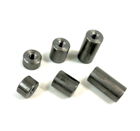 Bung King Weld-In Threaded Bung 1/4"-20, 1018 Mild Steel Frame Fabrication Part Bung King