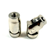 Bung King Universal Footpeg Pivot Pair, 3/8"-16 Tapped, Polished Stainless Steel Foot Peg Mount & Hardware Bung King