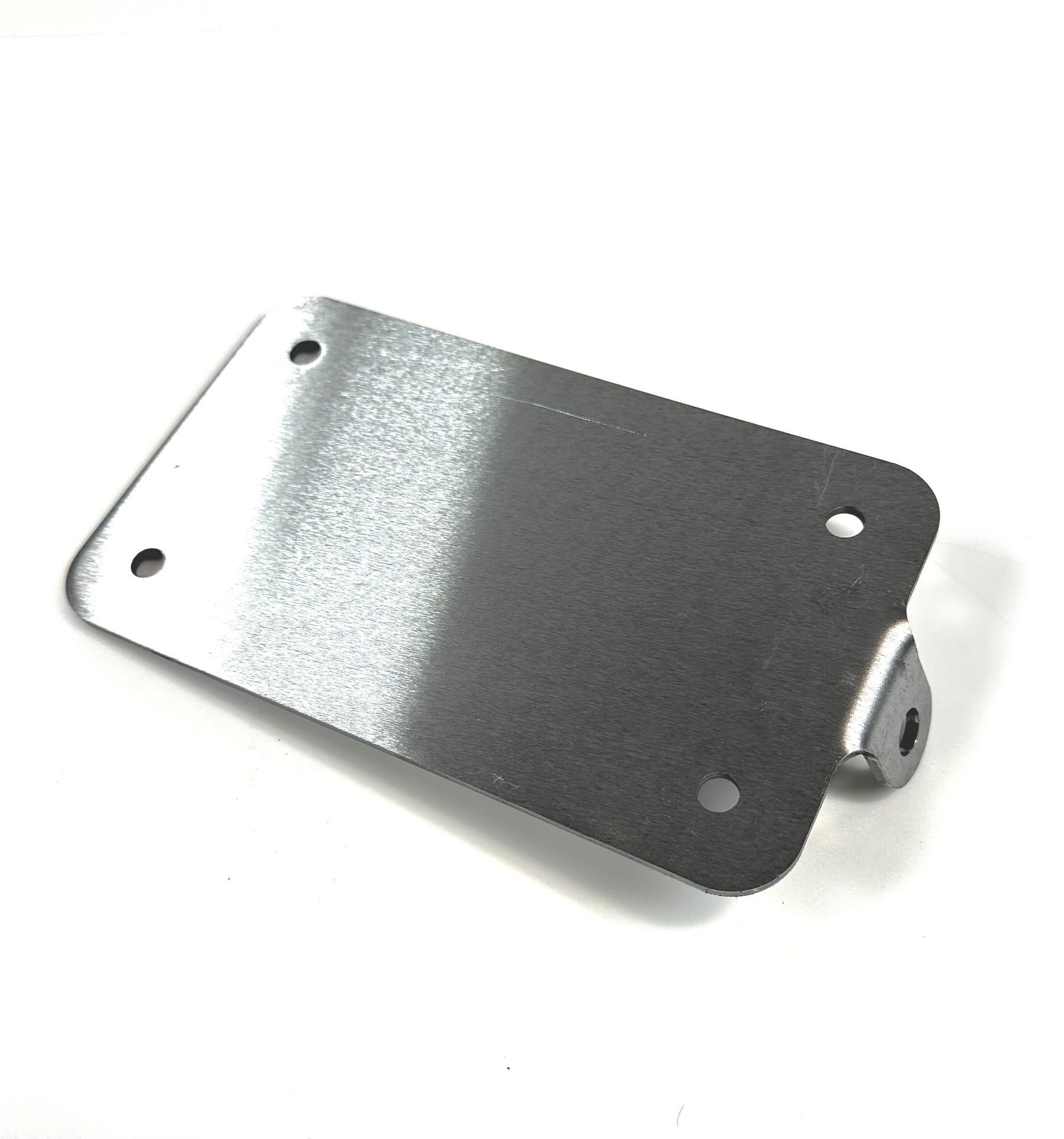 Bung King Universal License Plate Backing Plate with Light Mount Tab, 1/8" Mild Steel License Plate Bracket Adapter & Part Bung King