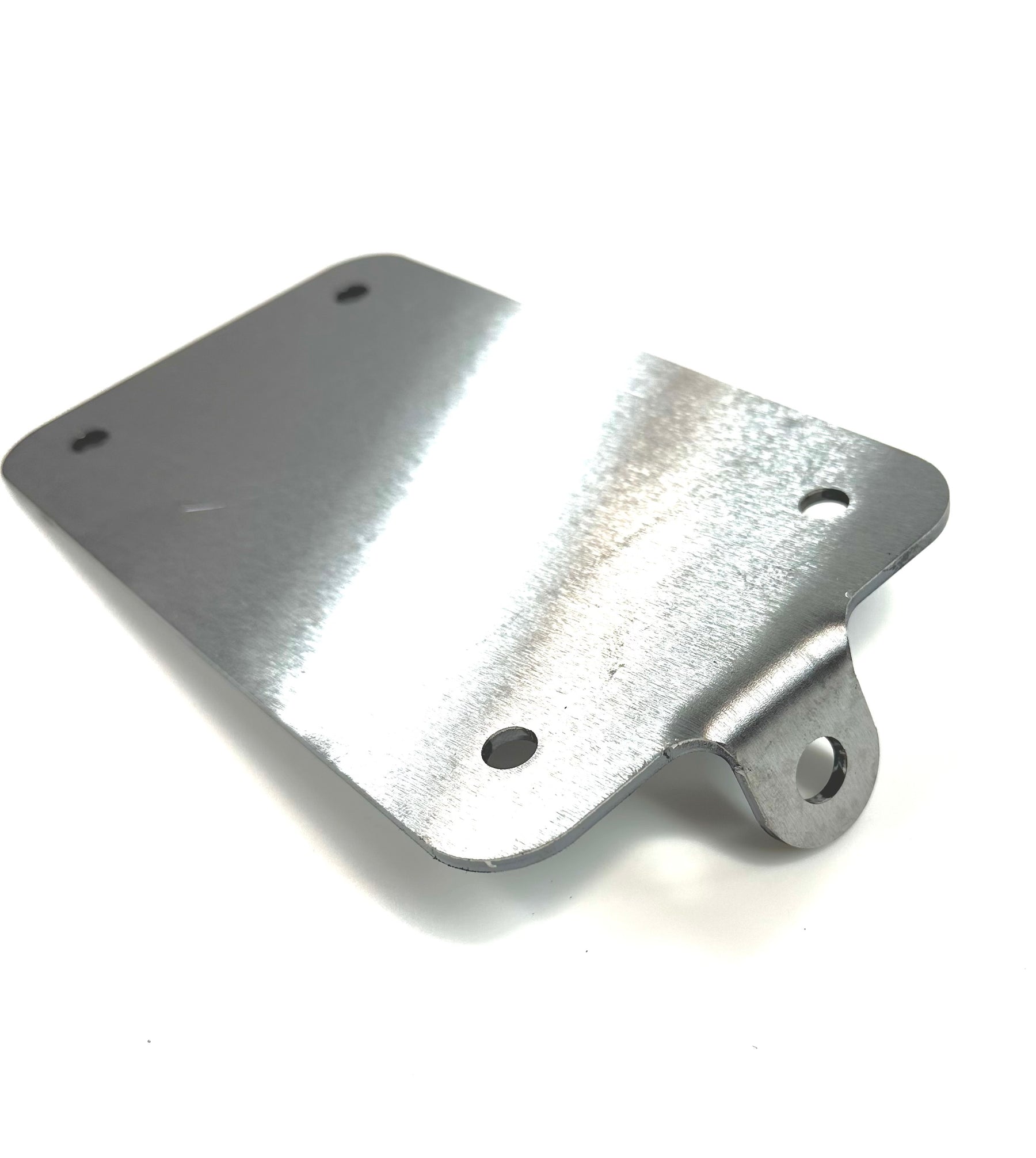 Bung King Universal License Plate Backing Plate with Light Mount Tab, 1/8" Mild Steel License Plate Bracket Adapter & Part Bung King