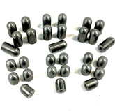 Bung King Weld-On Threaded Bullet Bung Assortment, 30 Pieces, 1018 Mild Steel Frame Fabrication Part Bung King