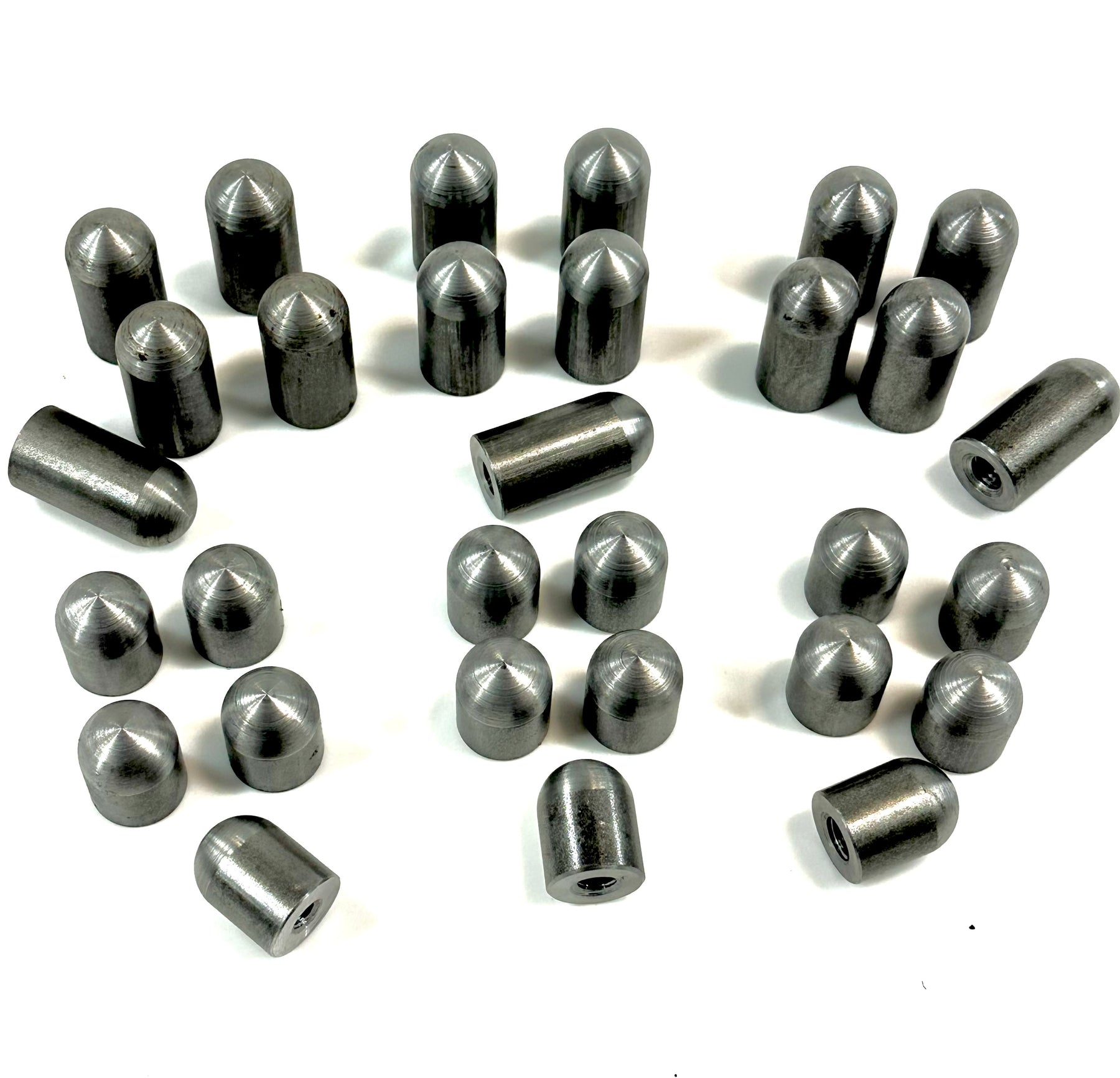 Bung King Weld-On Threaded Bullet Bung Assortment, 30 Pieces, 1018 Mild Steel Frame Fabrication Part Bung King
