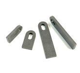 Bung King 3/8" Slotted Weld-On Mounting Tab, 1/4" Mild Steel Frame Fabrication Part Bung King