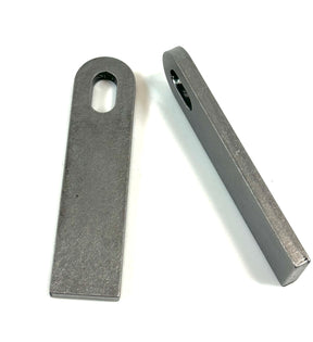 Bung King 3/8" Slotted Weld-On Mounting Tab, 1/4" Mild Steel Frame Fabrication Part Bung King