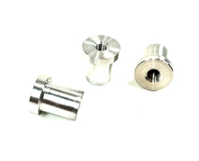 Bung King Weld-In Stepped Blind Tank Bung, 6061-T6 Aluminum Petcock Adapter & Tank Bung Bung King