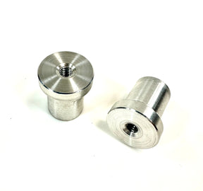 Bung King Weld-In Stepped Blind Tank Bung, 6061-T6 Aluminum Petcock Adapter & Tank Bung Bung King