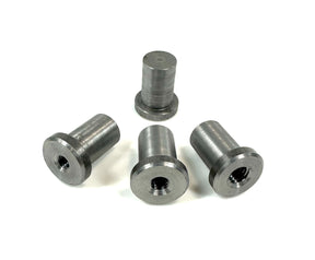 Bung King Weld-In Stepped Blind Tank Bung, 1018 Mild Steel Petcock Adapter & Tank Bung Bung King
