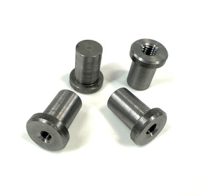 Bung King Weld-In Stepped Blind Tank Bung, 1018 Mild Steel Petcock Adapter & Tank Bung Bung King