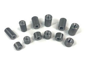 Bung King Weld-In Threaded Bung Assortment, Metric, 12 Pieces, 1018 Mild Steel Frame Fabrication Part Bung King