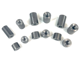 Bung King Weld-In Threaded Bung Assortment, Metric, 12 Pieces, 1018 Mild Steel Frame Fabrication Part Bung King