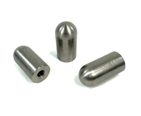 Bung King Weld-On Threaded Bullet Bung, 1.5" Long, 304 Stainless Steel Frame Fabrication Part Bung King