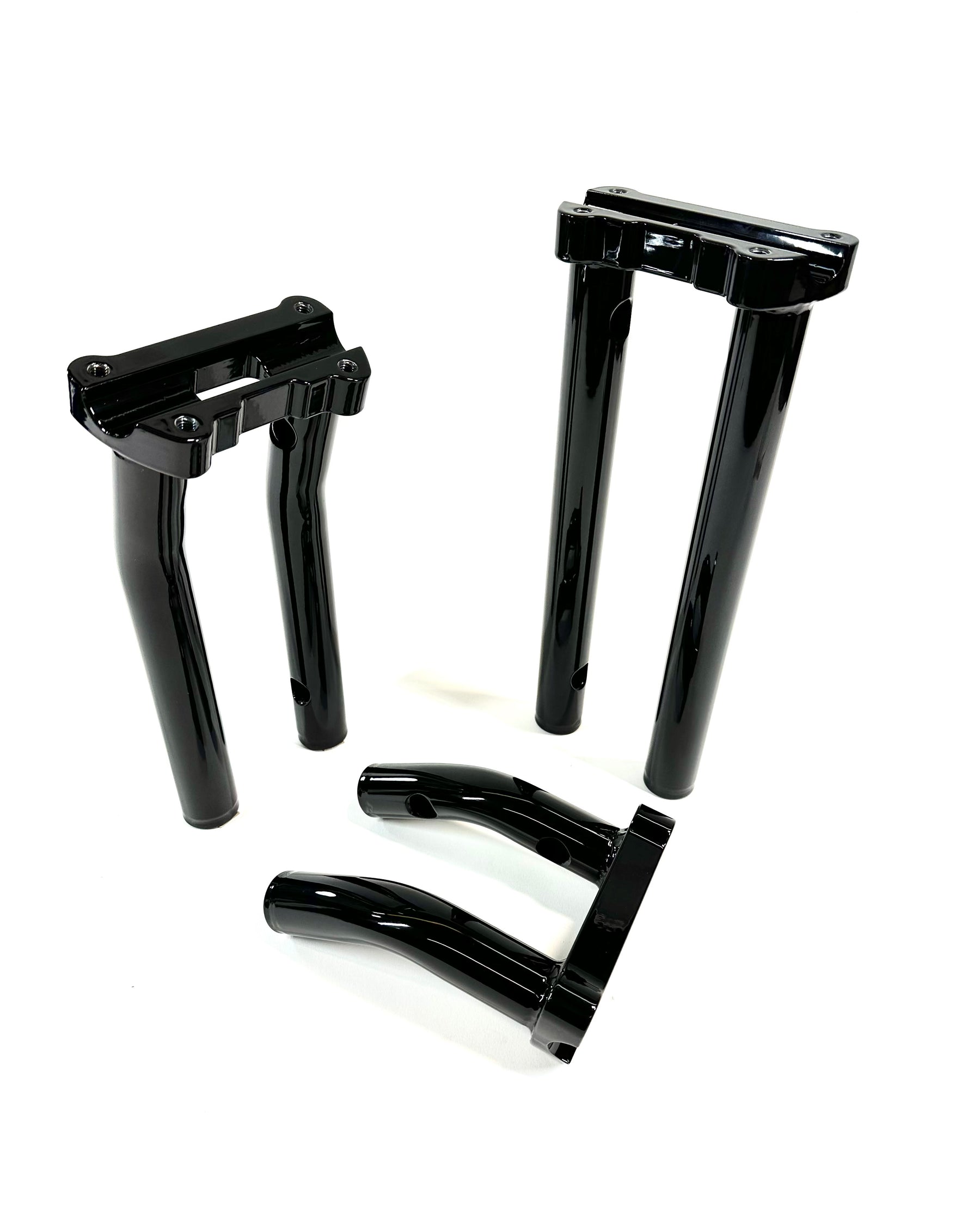 Bung King One Piece Lower Handlebar Riser, Gloss Black - 2022-2024 Low Rider ST (FXLRST) Riser Bung King