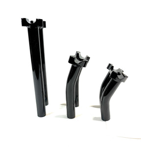14" With 2" Pullback One Piece Lower Handlebar Riser With Internal Wire Holes, Raw - 22-24 Low Rider (FXLRS) Risers Bung King