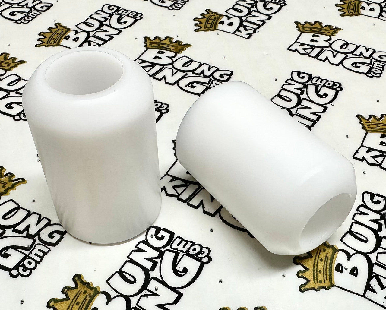 Bung King Replacement Delrin Crash Bar Slider End, White Crash Slider Bung King