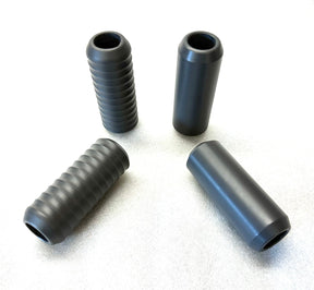 Gripple Single Delrin Shock and Passenger Peg Slider, Grey - 18+ M8 Softail Crash Bar Bung King