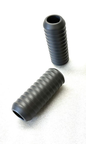 Gripple Single Delrin Shock and Passenger Peg Slider, Grey - 18+ M8 Softail Crash Bar Bung King