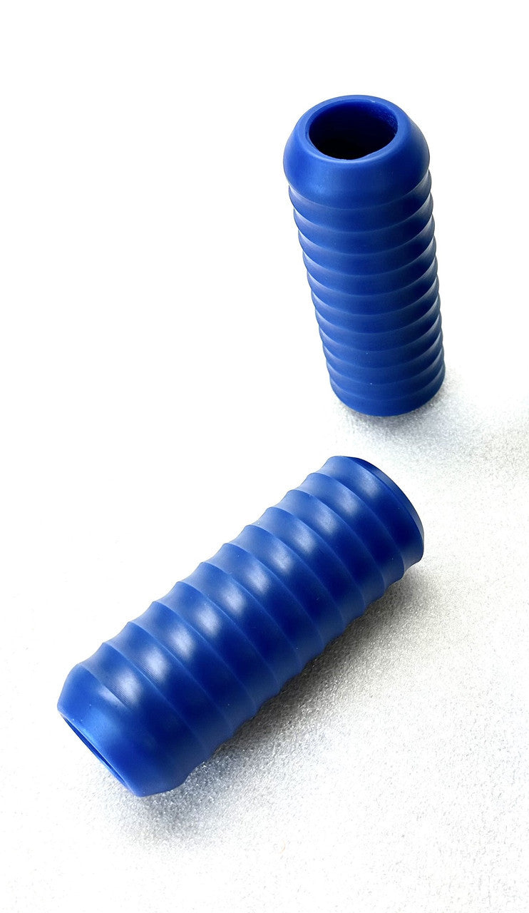 Gripple Pair Delrin Shock and Passenger Peg Slider, Royal Blue - 18+ M8 Softail Crash Bar Bung King