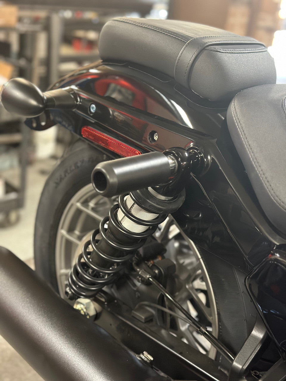 Bung King Upper Shock Frame Slider Kit, Delrin - 2022-Up Nightster (RH975, RH975S) Crash Slider Bung King