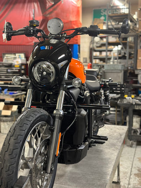 Bung King Revo Twin Crash Bar - 2022-Up Nightster (RH975, RH975S) & Sportster with Mid Controls Crash Bar Bung King