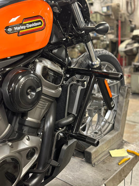 Bung King Revo Twin Crash Bar - 2022-Up Nightster (RH975, RH975S) & Sportster with Mid Controls Crash Bar Bung King