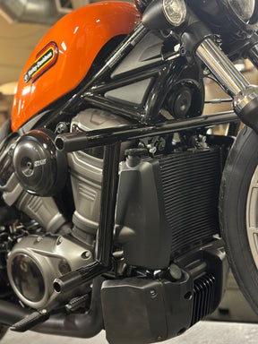 Bung King Revo Twin Crash Bar - 2022-Up Nightster (RH975, RH975S) & Sportster with Mid Controls Crash Bar Bung King