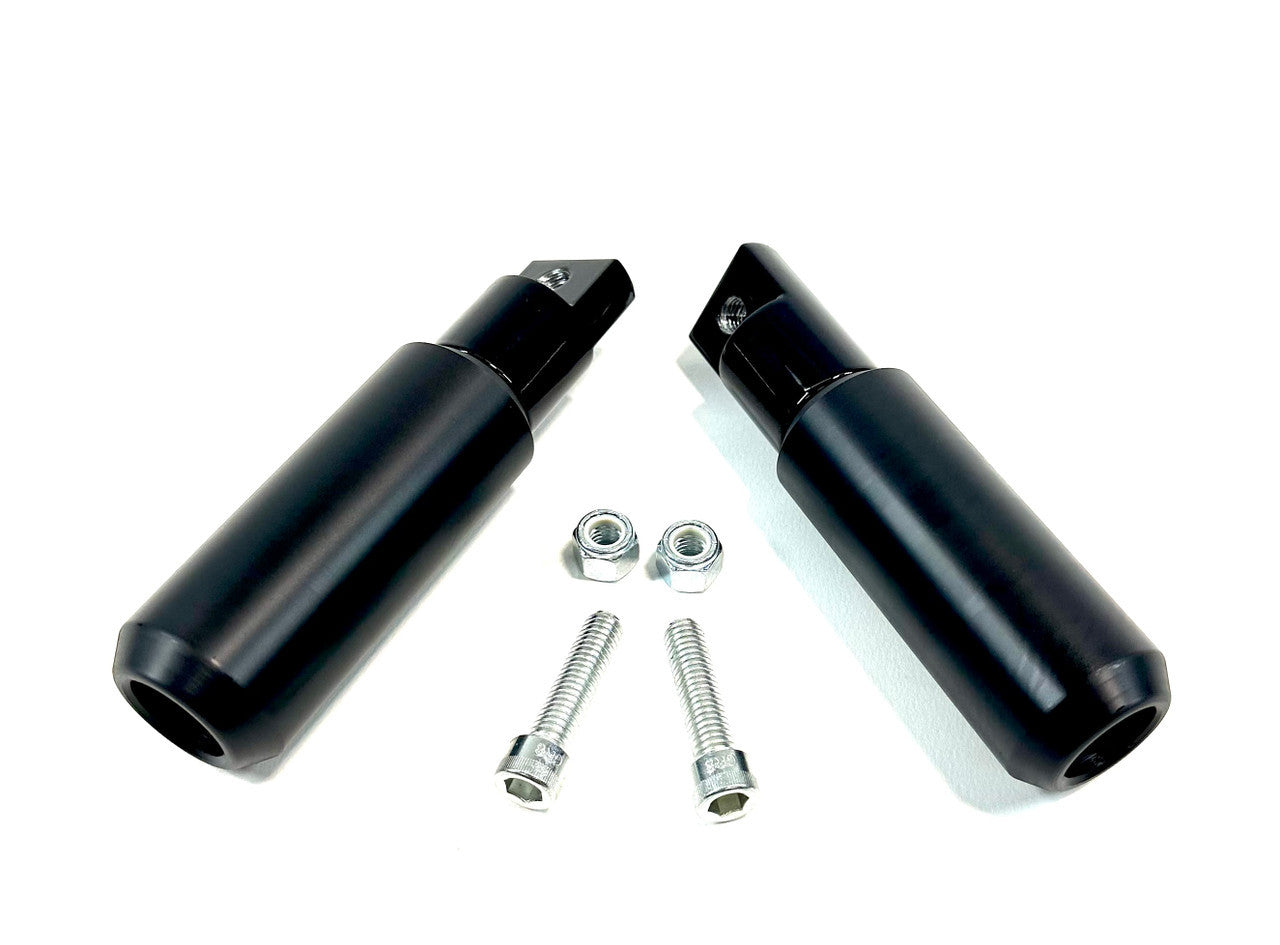 Passenger Peg Sliders, Smooth - 04-21 Sportster Foot Pegs Bung King