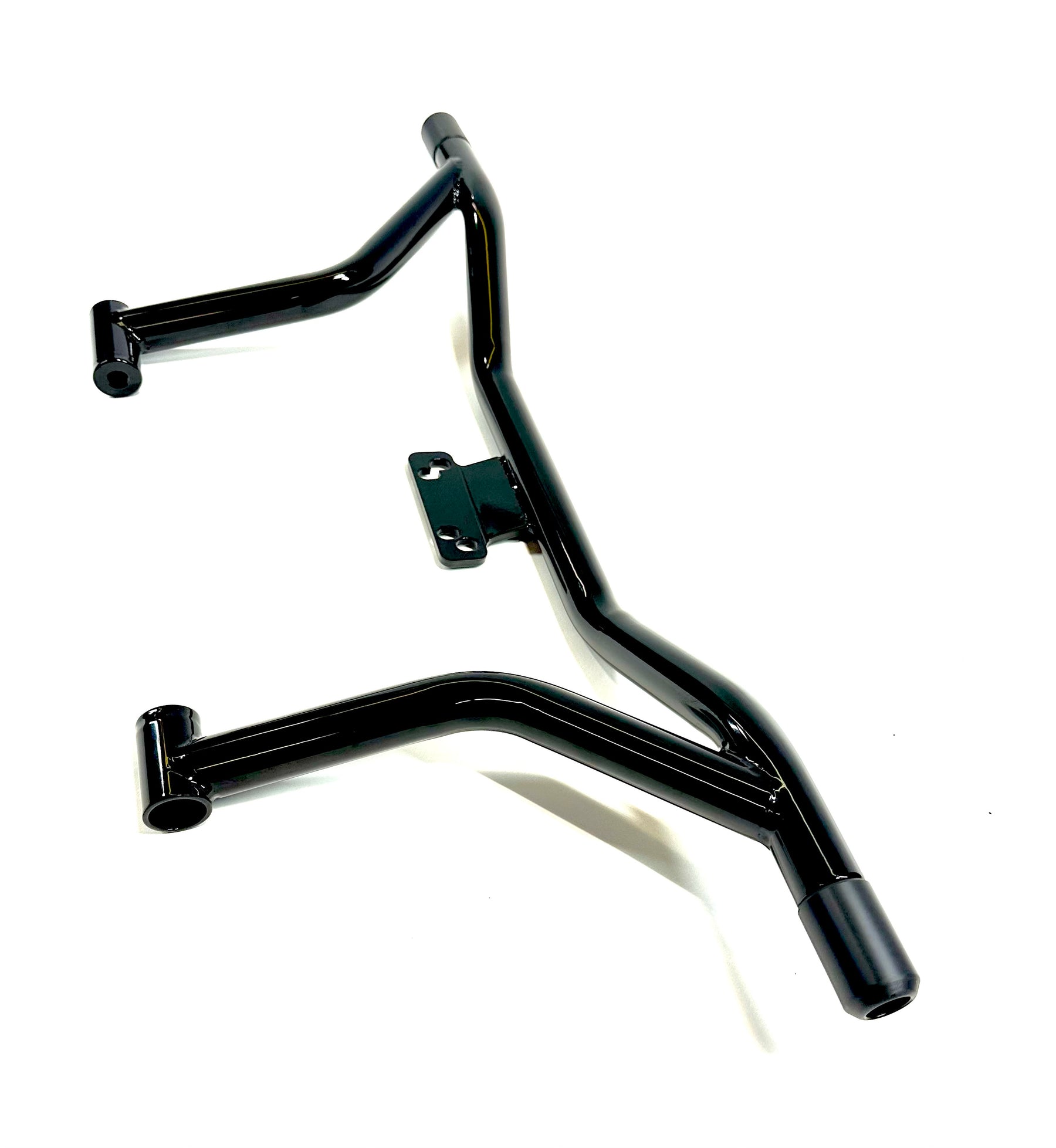 Bung King V Bar Highway Peg Crash Bar, Gloss Black - 2009-2023 Touring (FLH) Highway Peg Crash Bar Bung King