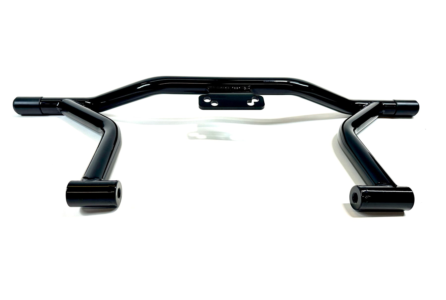 Bung King V Bar Highway Peg Crash Bar, Gloss Black - 2009-2023 Touring (FLH) Highway Peg Crash Bar Bung King