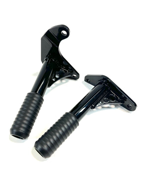 Bung King Passenger Peg Crash Bar, Gloss Black - 1998-2025 Touring (FLH) Rear Crash Bar Bung King
