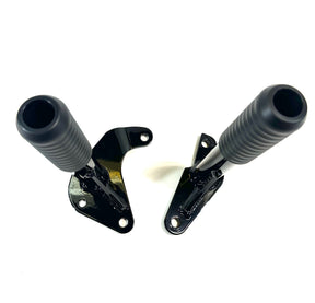 Bung King Passenger Peg Crash Bar, Gloss Black - 1998-2025 Touring (FLH) Rear Crash Bar Bung King