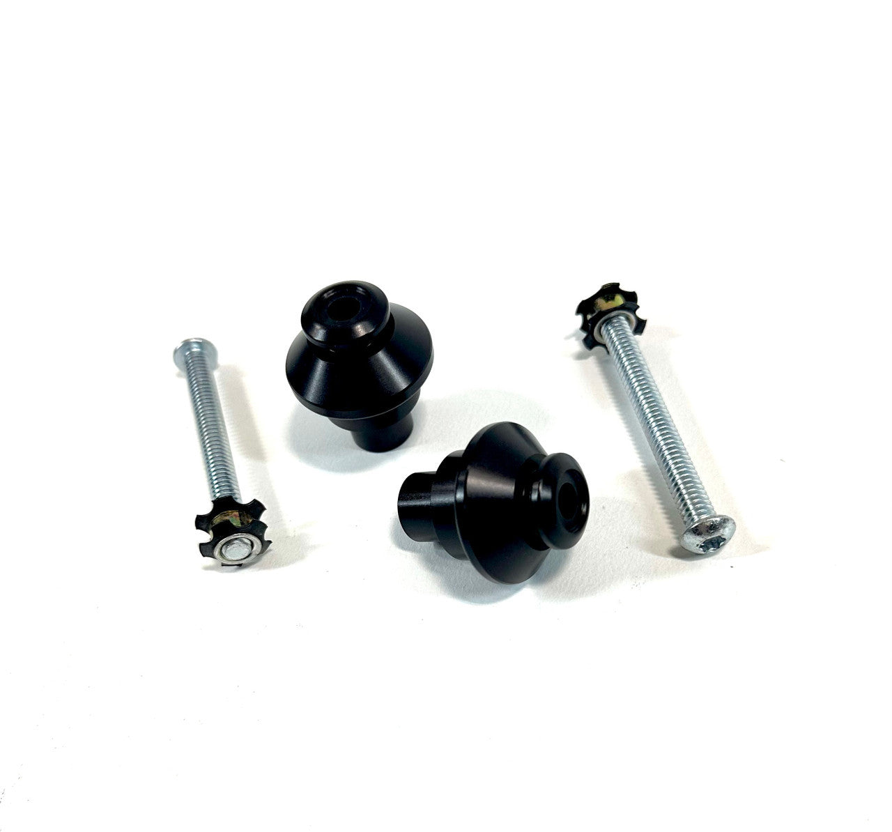 Handlebar End Adapter For OEM Handguard, Black Anodized Aluminum - Pan America Handguard Bung King