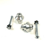 Handlebar End Adapter For OEM Handguard, Brushed Aluminum - Pan America Handguard Bung King