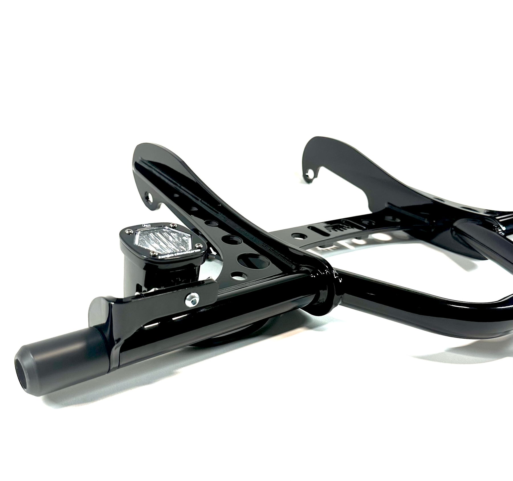 Bung King Universal Fog Light Mounts for Bagger Crash Bars, Pair Auxiliary Light Mount Bung King