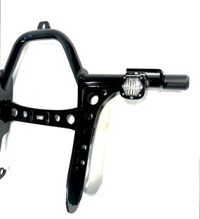 Bung King Universal Fog Light Mounts for Bagger Crash Bars, Pair Auxiliary Light Mount Bung King