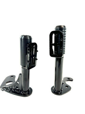 Bung King Passenger Peg Crash Pad Footrests, Pair - For Bung King Passenger Peg Crash Bar Crash Bar Hardware & Accessory Bung King