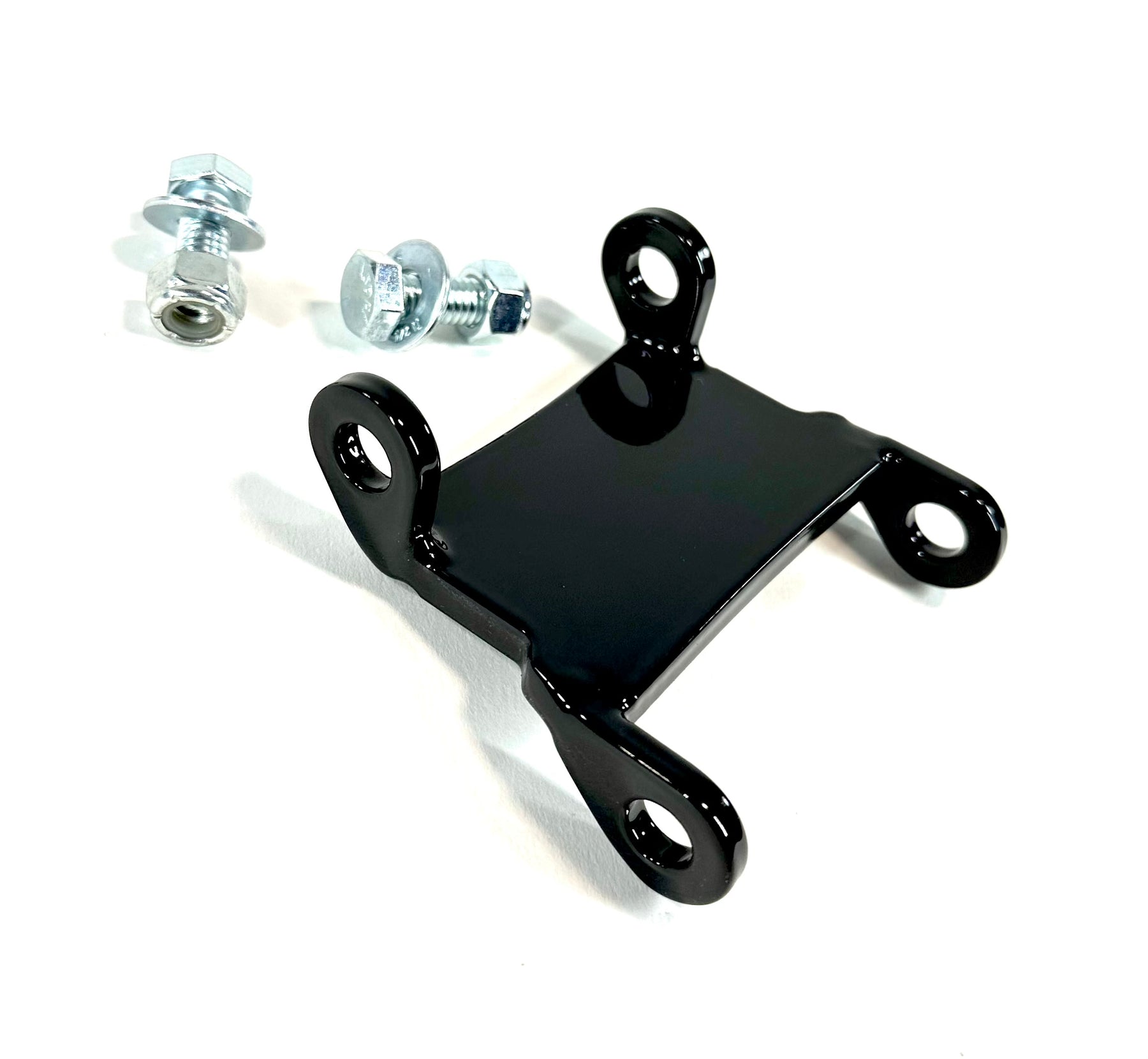 Bung King Frisco Style Gas Tank Lift Bracket, 2.5" Lift, Gloss Black - 2005 and Earlier Dyna Gas Tank Lift Kit Bung King